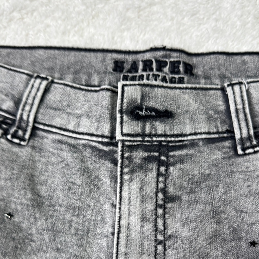 Harper Heritage Women's Skinny Jeans - Gray - Picture 3 of 7